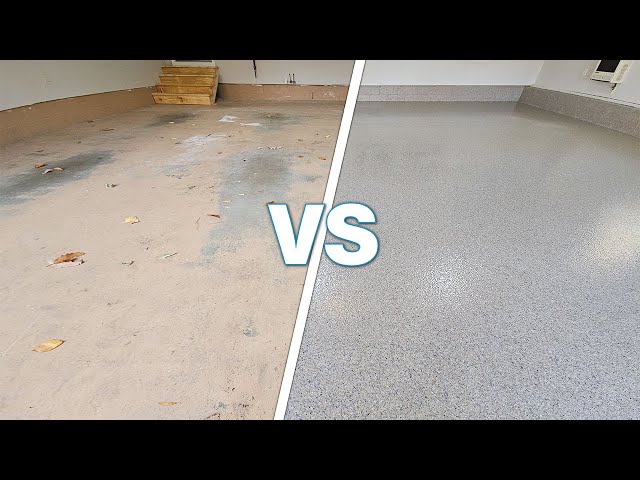 Failing to Flawless: Epoxy + Polyaspartic Garage Floor Transformation - YouTube